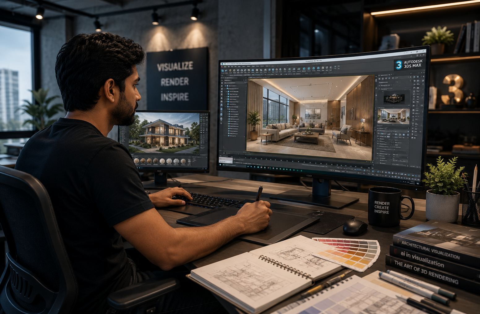Expert in AI-Aided Visualization & Rendering using 3ds Max